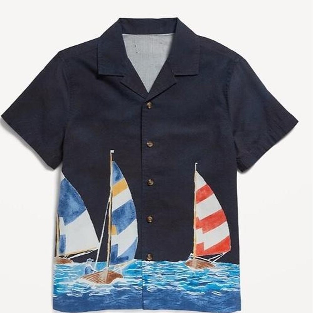Old navy kids boys shirt M 8